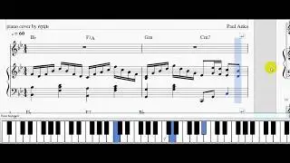 I Don't Like to Sleep Alone - Paul Anka  Piano Cover by. ครูบุ๋ม