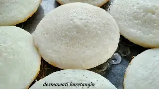 Rahasia Cara Membuat Serabi Kuah Santan  Padang Tepung Beras Putih Bersih, Bersarang dan Empuk