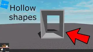 How to make Hollow Shapes in Roblox Studio!