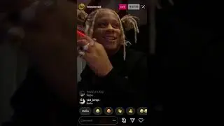 Trippie Redd listening to music on Instagram Live - 24/10/20
