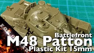 Review | BF M48 Patton plastic kit 1/100 (15mm) - CSU09 | Clash of Steel, 'Nam, FoaN. Team Yankee