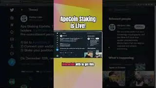 ApeCoin Staking Is Live!!!