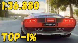 Asphalt 9 Lamborghini Miura Concept TOP-1% (1:36.880) Car Hunt Riot