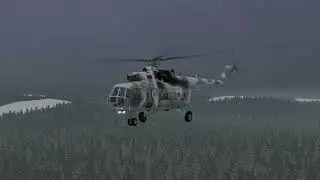 ПОЖАР двигателя, падение Су-27УБ и спасение летчиков с Ми-8МТВ2