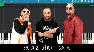 Zzoilo & Lérica - Soy yo (Tempo 90, Tono F#) - Piano Tutorial