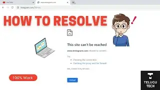 The Site Can't be Reached Problem !! | 100% Work | TeluguTech by Shreyas
