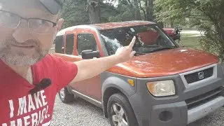 Economical DIY FIX for a leaking windshield on a Honda Element with link to product we used.