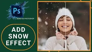 how to add falling snow to a winter scene with 