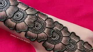 Very Easy Mehndi Design || Simple Beautiful Mehndi Design || Easy Shaded Back Hand Mehandi Design.