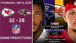 2024 NFL Kickoff Game: Chiefs vs Ravens Picks & Predictions | Game Schedule, Roster and Head to Head