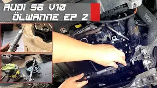 Ölwanne erneuern am Audi S6 V10 Episode 2 mit Motorstart #s6 #v10 #diy #audi #a6c6 #a6