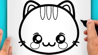 DISEGNI FACILI! COME DISEGNARE UN GATTO KAWAII (VIDEO DI DISEGNI)