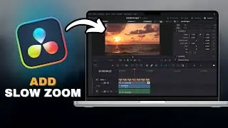 How To Add A SLOW ZOOM In DaVinci Resolve in SECONDS!