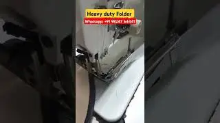 Heavy duty folder for bag piping