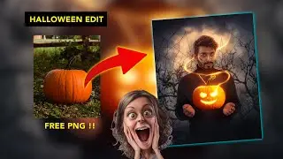 Halloween Pumpkin - PicsArt Photo Editing Tutorial - Free PNGs