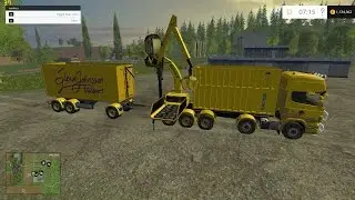 Farming Simulator 2015 Mod Showcase; Scania R730 With Bruks Chipper V1.0