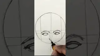 How to make face with Loomis method #shorts #face #drawing #loomismethod #ytshorts #pencildrawing
