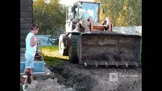 6 серия капаеп канаву и сыпим щебень
