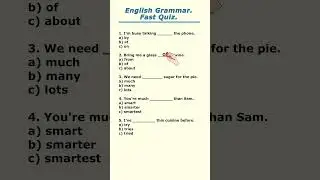 Can you score 5 of 5? Fast English Grammar Quiz #shorts #english #test