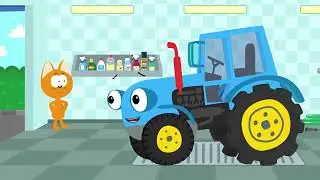 Котенок и автомойка 🚜😺 – Странная грязь – Сборник | Мультик для детей про машинки