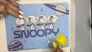 🛰️🪐relaxing snoopy sand art activity👩🏼‍🚀🔭| Apollo