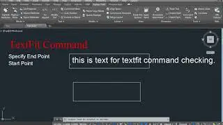 TextFit Command In AutoCAD In Hindi