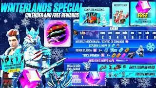 WINTERLAND SPECIAL 🔥 CALENDAR - FREE REWARDS 🤯 NEW EVENT IN FREE FIRE | FF MAX NEW EVENT TODAY
