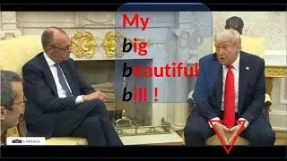 Body language of Trump and Merz