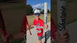 Design your own Sharpie Marker bat day! #baseball #crayonbat #pencilbat #baseballlife #shorts