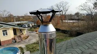 Инструмент для эффективной чистки от сажи сэндвич трубы в бане!