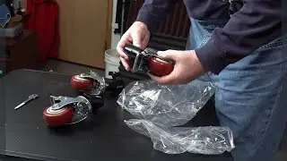 Unboxing of Neewer C-Stand Wheels. How to put on wheels for Neewer C-Stand.