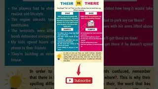 Learn English Vocabulary - Their vs There #english #englishvocabulary #vocabulary