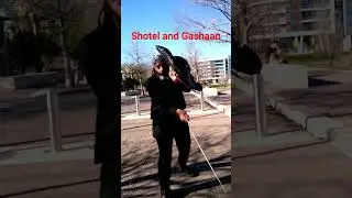 Demonstrating the versatility of the Shotel and Gashaan