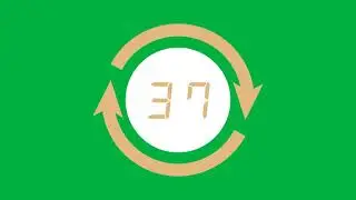 Copyright free green screen video || Countdown