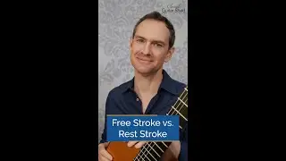 Rest Stroke vs. Free Stroke on the Classical Guitar #shorts