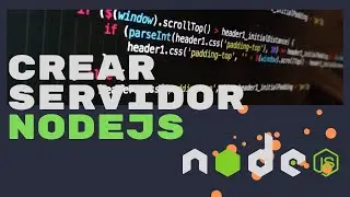 Crear un servidor con NodeJs en 15 minutos!