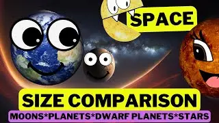 HOW BIG ARE THE PLANETS? - Learn planets, stars and more - for kids @safiredream-EducationalVideos