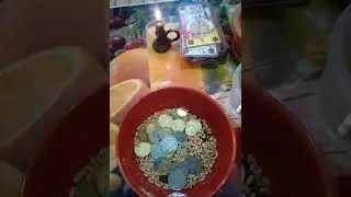 Обряд на деньги с пшеницей