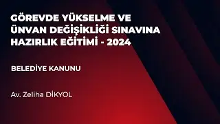 Belediye Kanunu - II
