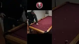 Sharp cut shot with object ball frozen to the rail mini tutorial