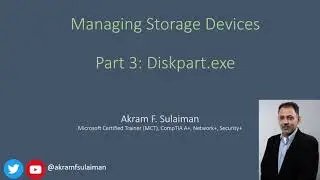 Part 03: Using diskpart.exe command
