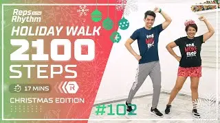 HAPPY 1 Mile HOLIDAY WALK • 2100 Steps • CHRISTMAS WORKOUT • Walking Workout 