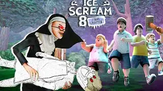 Ice Scream 8 Final Chapter True Ending | Rod Chacha Bahubali wala Machine leke aa gaye😂🤣