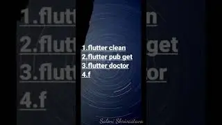 what are the flutter commands?