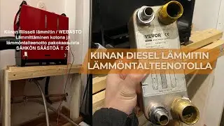 Kiinalainen Diesel lämmitin kotona lämmöntalteenotolla