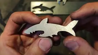 Crafting A Shark-Shaped Bottle Opener with Damascus Steel | MetalCraftingMaster