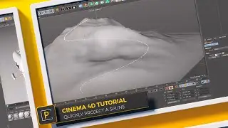 Cinema 4D Tutorial: How to Quickly Project a Spline On an Object