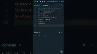JavaScript Tricks | Array.splice() Method | #shorts #codingshorts