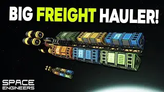 BIG Freight Hauler In Space Engineers! - EPIC Obelisk Hauler