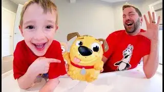 FATHER & SON PLAY PEEING PUP! / Don't get Wet!!!